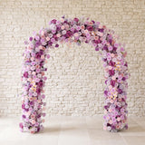 Uflower Rose Violette Arche de Porte Florale Décoration de Fond de Fête de Mariage SET80239