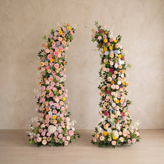 Uflower Composition Florale Colorée Corne Arche Fond de Mariage Accessoires SET80242-01