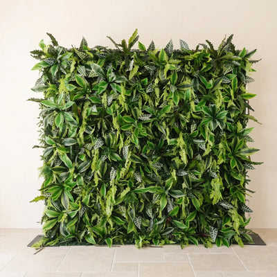 Uflower Green Brazilian Leaf Wall for Wedding Event Decor SET80255-01