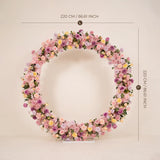 Uflower Artificial Wedding Arch Flowers Set – Round Wedding Arch Decor SET80277-01