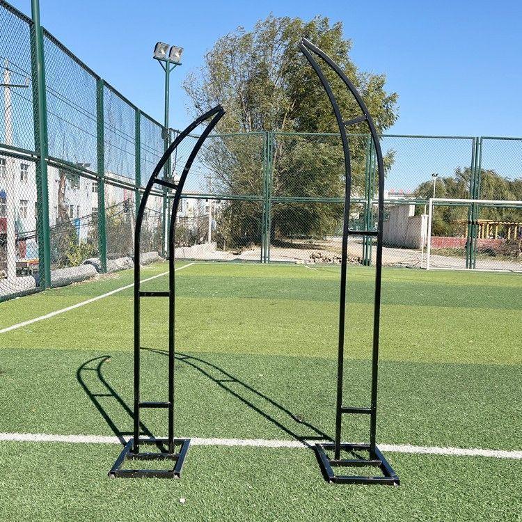 1.5/1.8/2.1/2.4m Electroplated Arc-Shaped Arch Wedding Flower Stand - Uflower