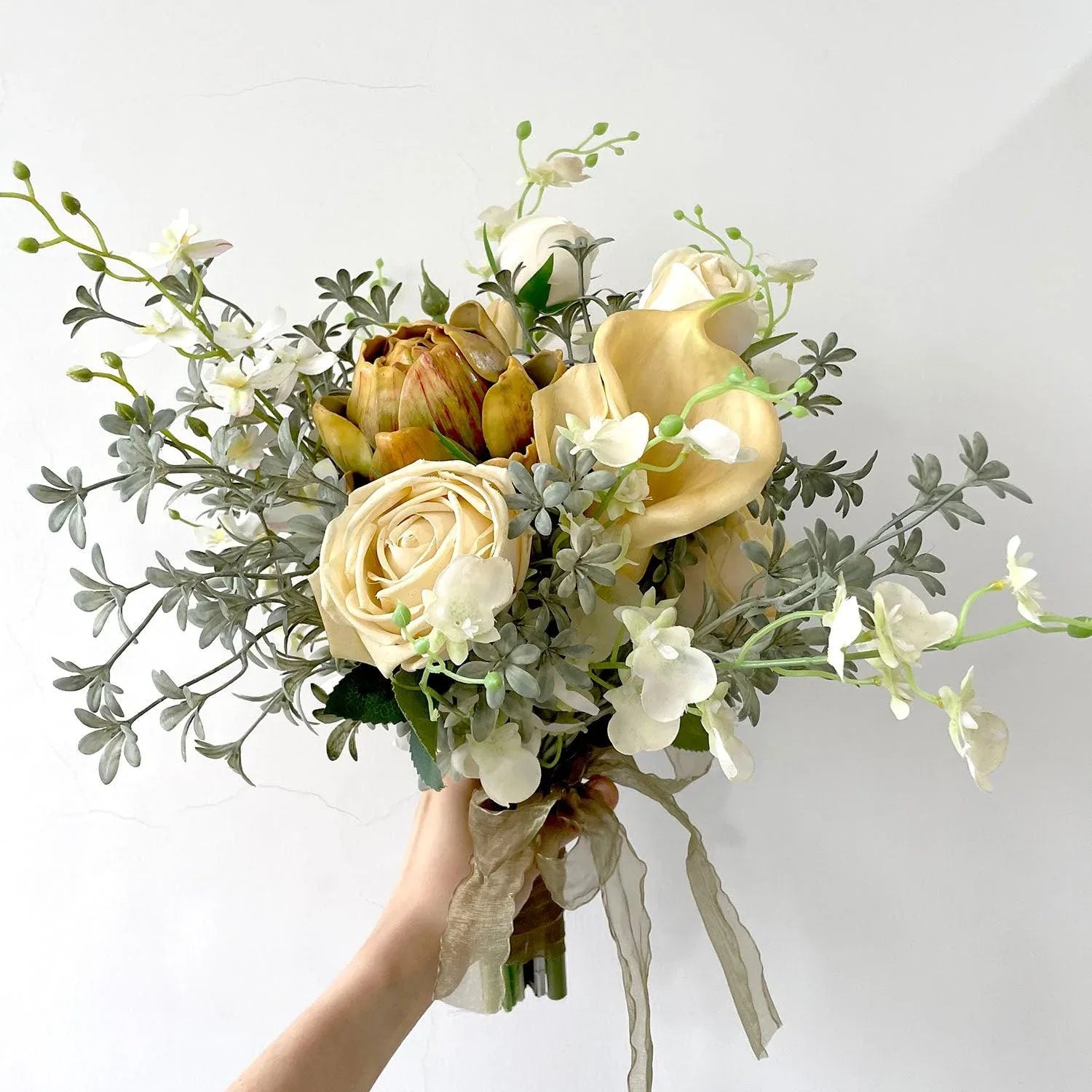 Bridal hand bouquet wedding wedding simulation flower bouquet photo - Uflower