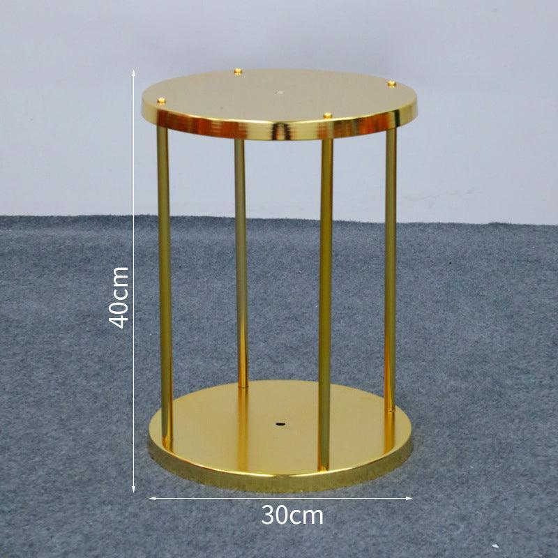 Circular Iron Flower Frame Road Sign Wedding Props - Uflower