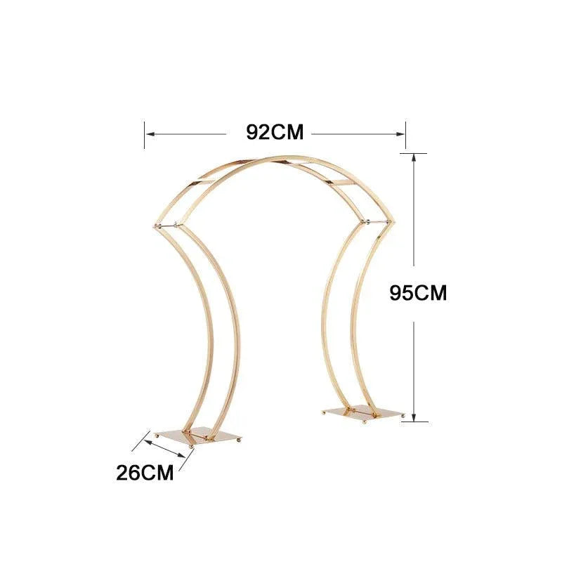 Small Arch Main Table Flower Ware Iron Flower Frame Wedding Props - Uflower