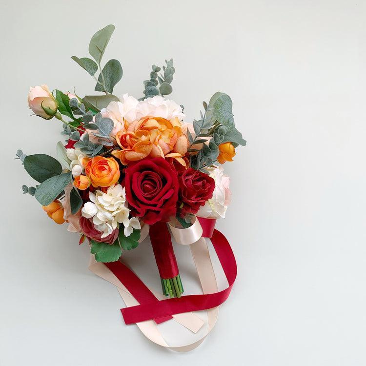 Hand bouquet bouquet bride wedding photography simulation fake flowers props - Uflower