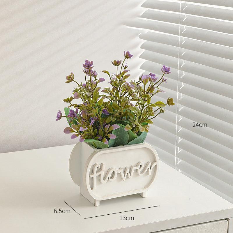 Modern Simulation Plant Flower Art Small Potted Plants Indoor Home Decoration - Uflower