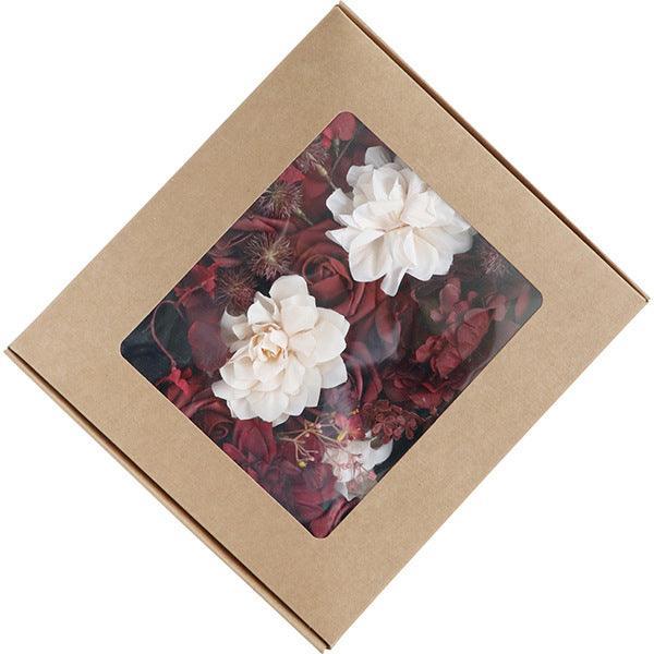 New Simulation Boxed Flowers Wedding Birthday Accompaniment Gift Flower Box Handmade Diy - Uflower
