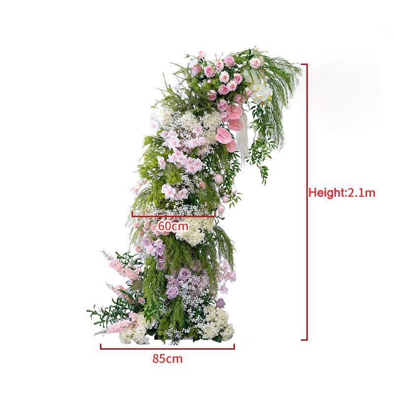 Wedding Green Strip Party Background Flower Arch Decoration - Uflower
