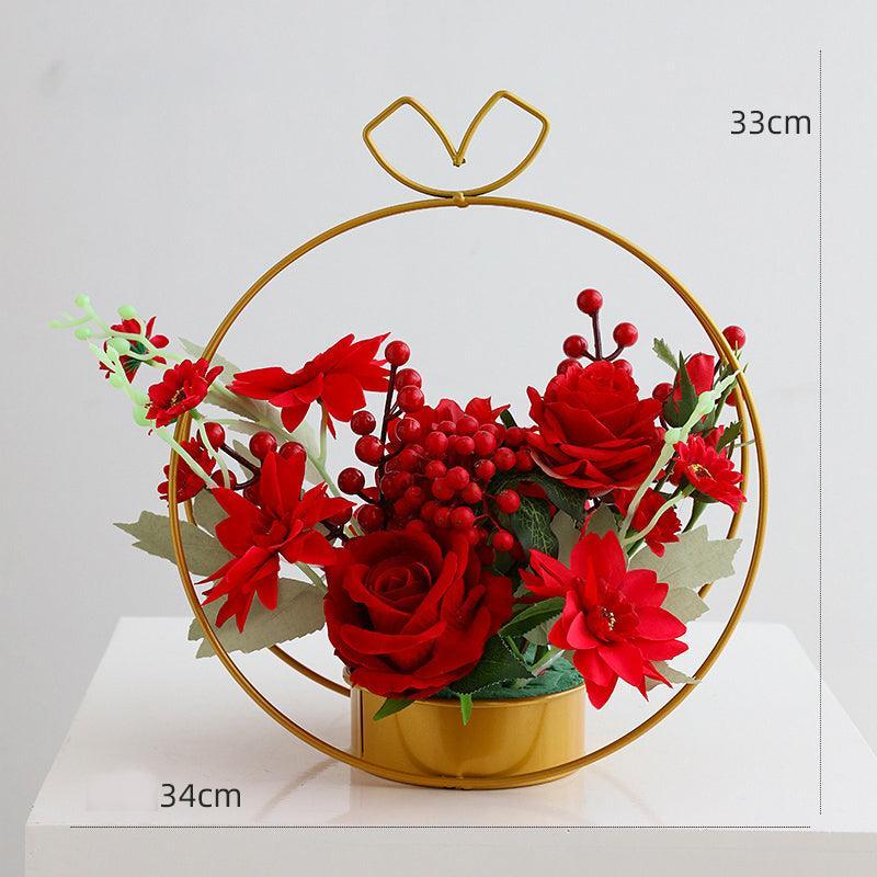 Green Table Flower Arrangement Simulation Flower High-end Light Luxury Table Flower - Uflower