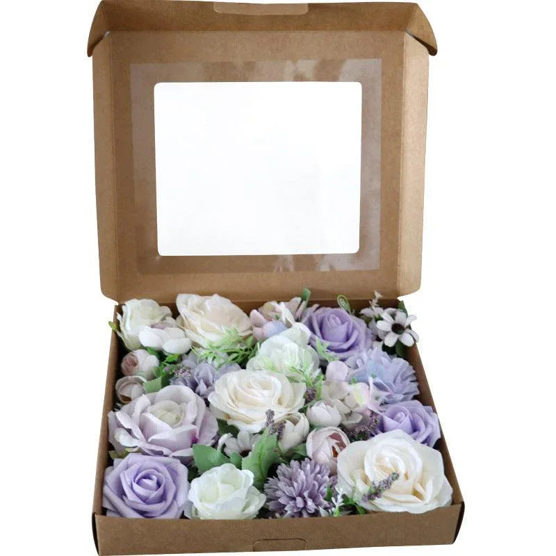 Boxed Flowers Simulation Flowers Valentine's Day Birthday Gift Box Wedding Bridal Bouquet - Uflower
