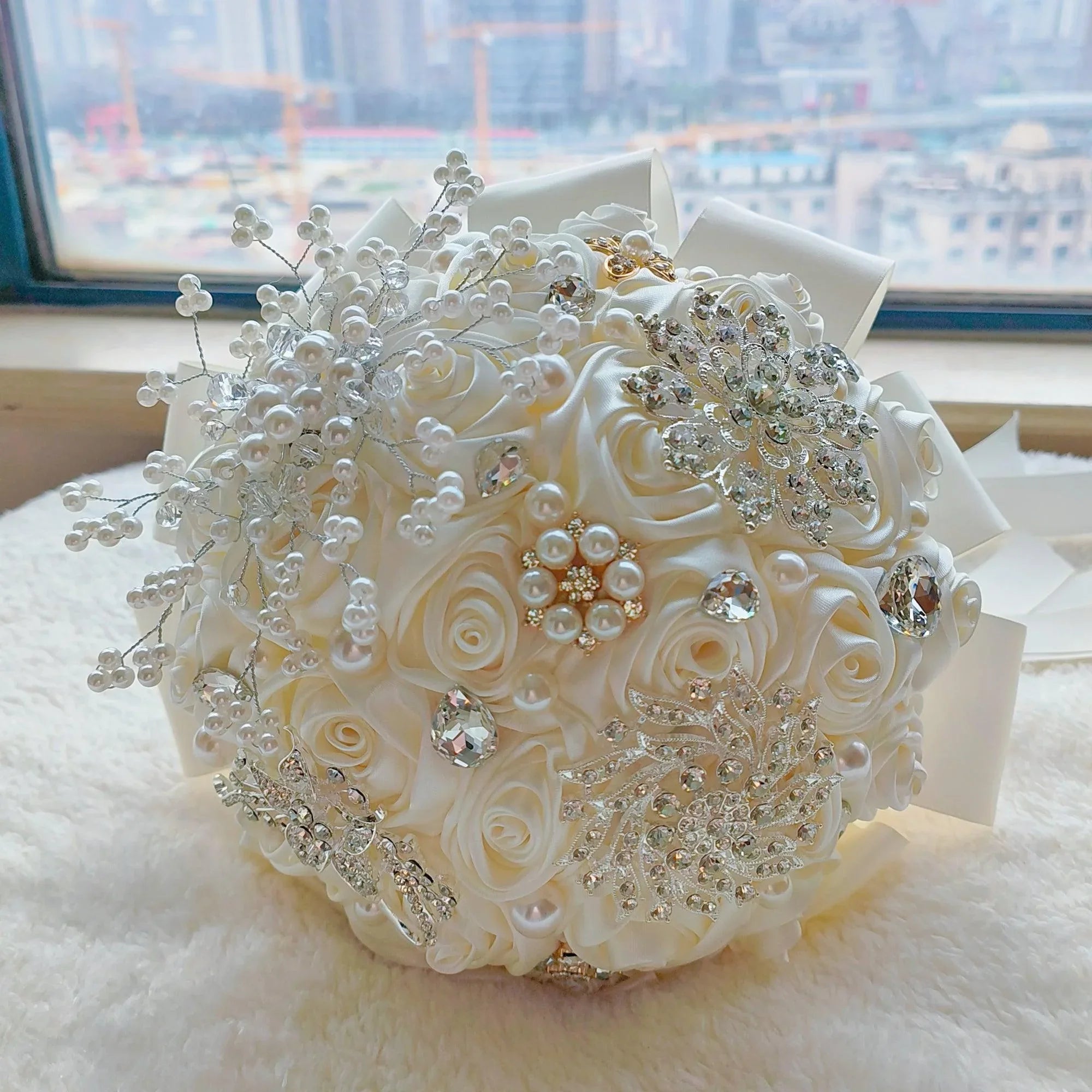 Wedding hand bouquet high class feeling bride gift for girlfriends simulation flowers - Uflower