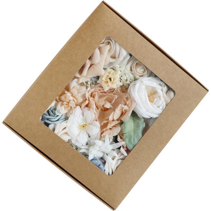 Simulation Boxed Flowers Wedding Diy Bridal Bouquet Valentine's Day Gift - Uflower