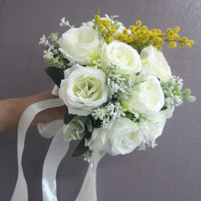 Wedding photo hand bouquet senior photo props wedding collocation simulation everlasting bouquet - Uflower