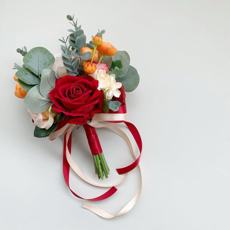 Hand bouquet bouquet bride wedding photography simulation fake flowers props - Uflower