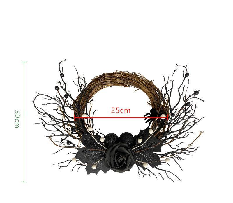 Simulated Money Leaf Flower Ring Halloween Interior Decoration - Uflower