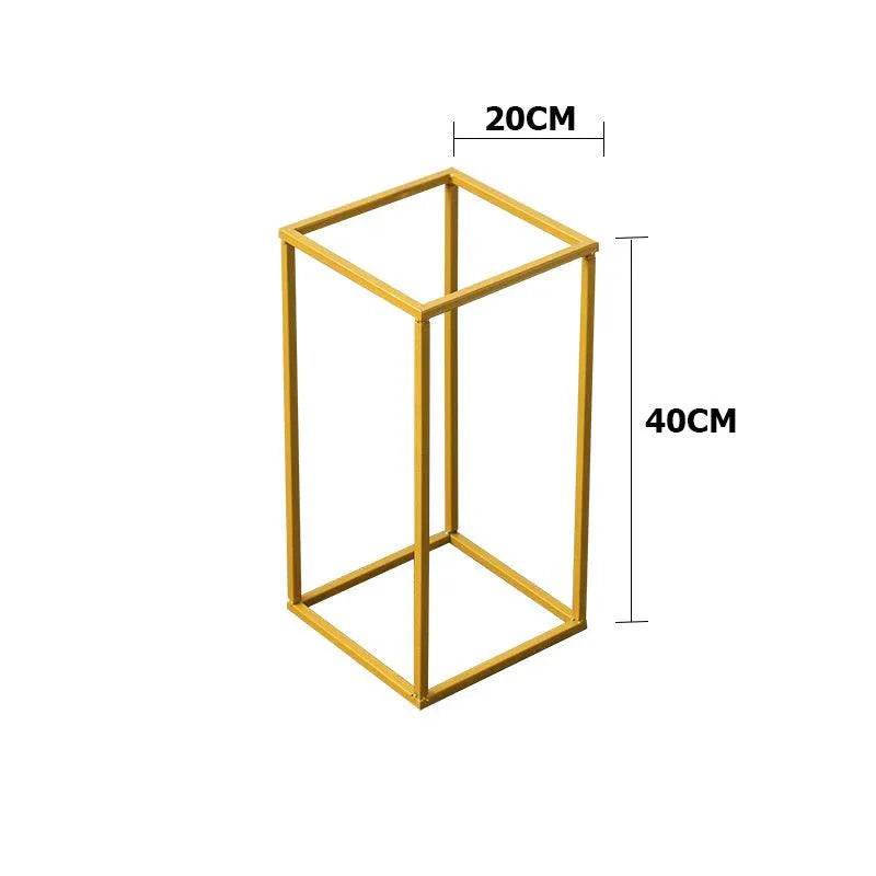 Geometric Road Guide Iron Flower Frame Wedding Props - Uflower