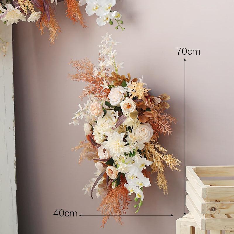 Wedding Floral Background Arch Wall Hanging Triangle Combination Flower - Uflower