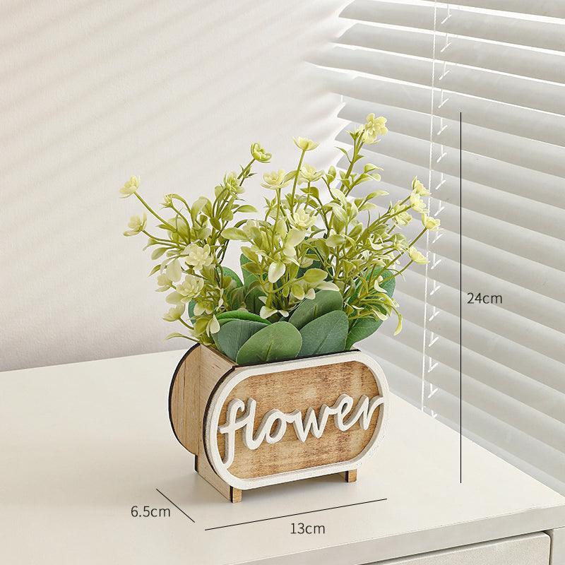 Modern Simulation Plant Flower Art Small Potted Plants Indoor Home Decoration - Uflower