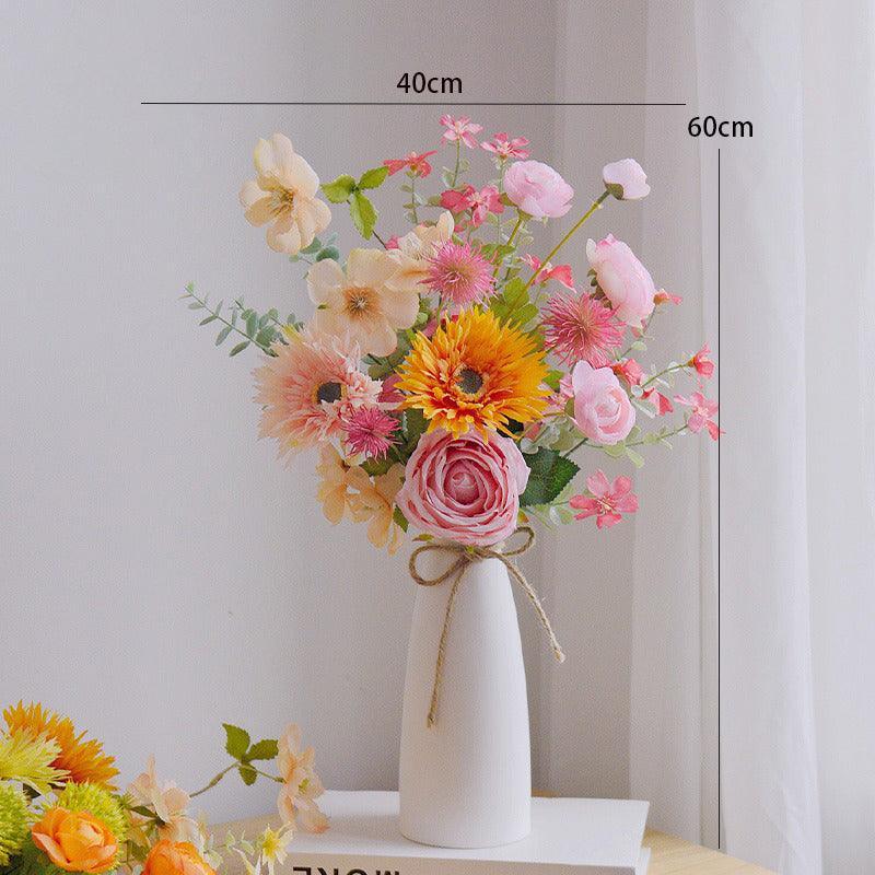 Simulation flowers living room decoration floral arrangement bouquet - Uflower