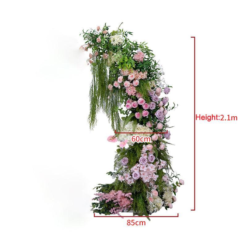 Wedding Green Strip Party Background Flower Arch Decoration - Uflower