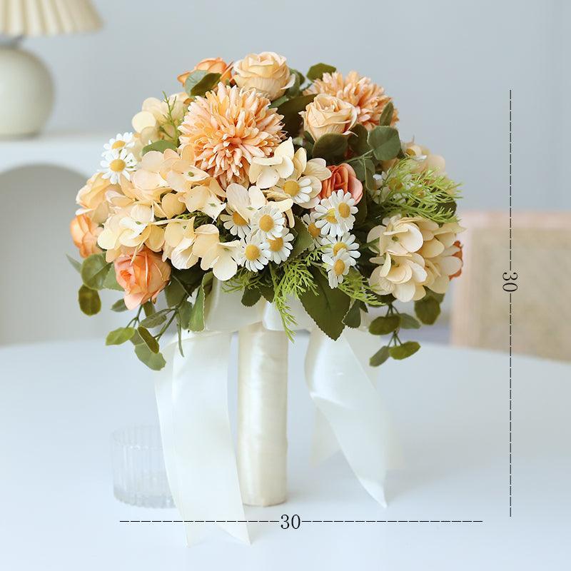 Fake Flowers Haute Couture Wedding Bridesmaid Bouquets Decorative Flowers - Uflower
