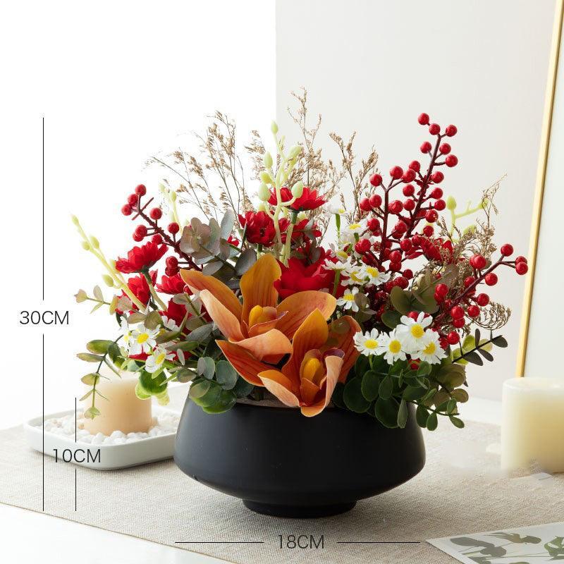 Modern summer small fresh simulation flowers fake flowers bouquet indoor - Uflower