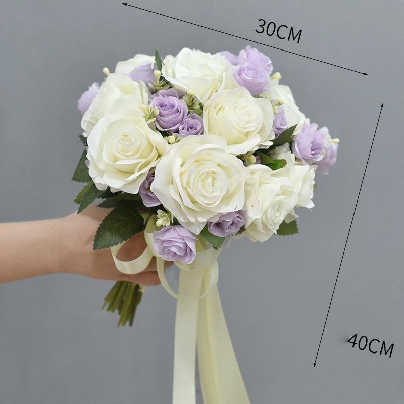 Wedding hand bouquet bride wedding license photo simulation flowers - Uflower