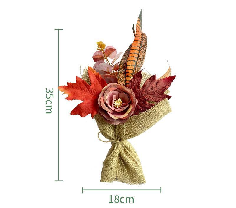 Artificial Maple Leaf Handle Bundle Interior Decoration - Uflower