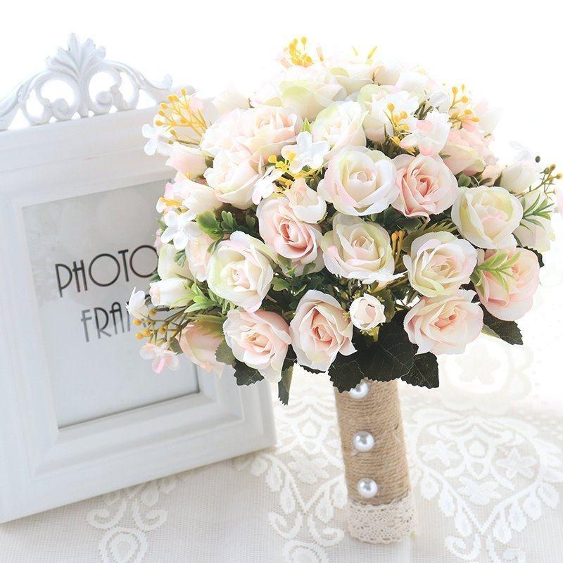 High-class feeling hand bouquet bridal wedding simulation flowers - Uflower