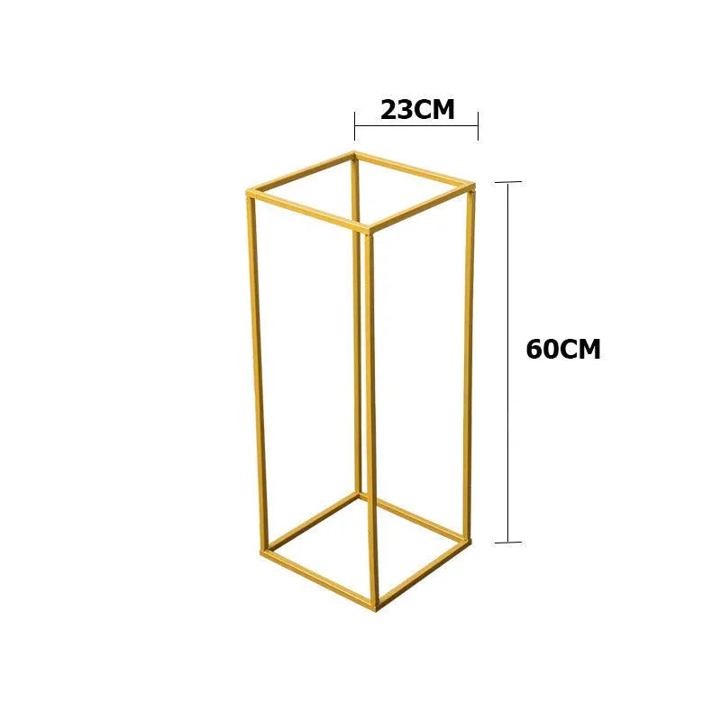 Geometric Road Guide Iron Flower Frame Wedding Props - Uflower
