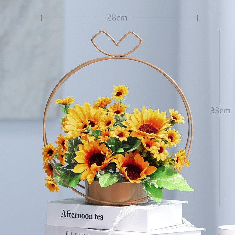 Light luxury high-grade simulation flowers fake flower arrangement living room table - Uflower