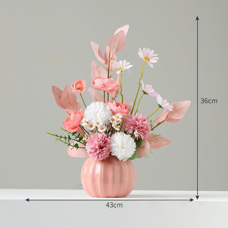 Simulation flowers light luxury high-grade dried flower bouquet living room flower arrangement - Uflower