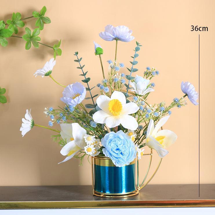 High-grade light luxury fake flowers simulation bouquet living room table flower arrangement - Uflower
