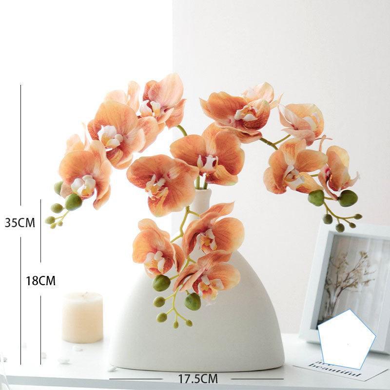 Simulation flower orange living room ornaments decoration green potted plants - Uflower