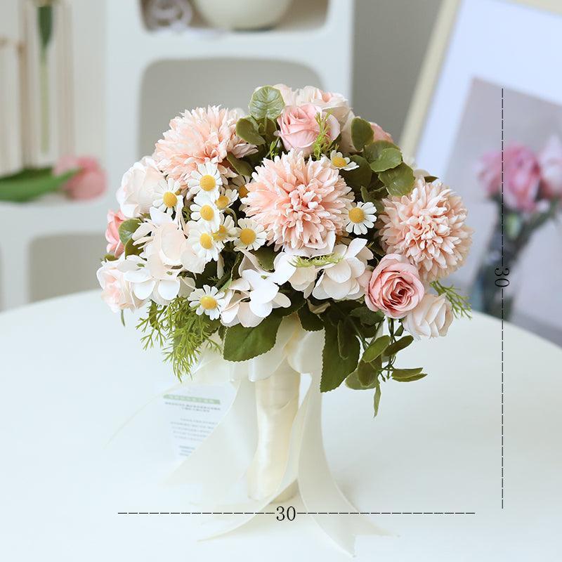 Fake Flowers Haute Couture Wedding Bridesmaid Bouquets Decorative Flowers - Uflower