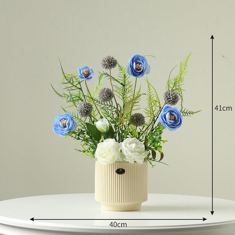 Scandinavian small fresh simulation flowers fake flowers potted plant ornaments - Uflower