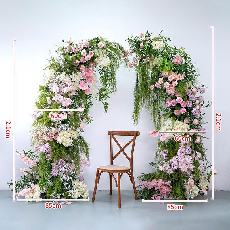 Wedding Green Strip Party Background Flower Arch Decoration - Uflower