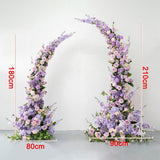 Rose Purple Flower Arch Corner Wedding Party Background Decoration - Uflower