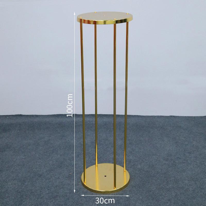 Circular Iron Flower Frame Road Sign Wedding Props - Uflower