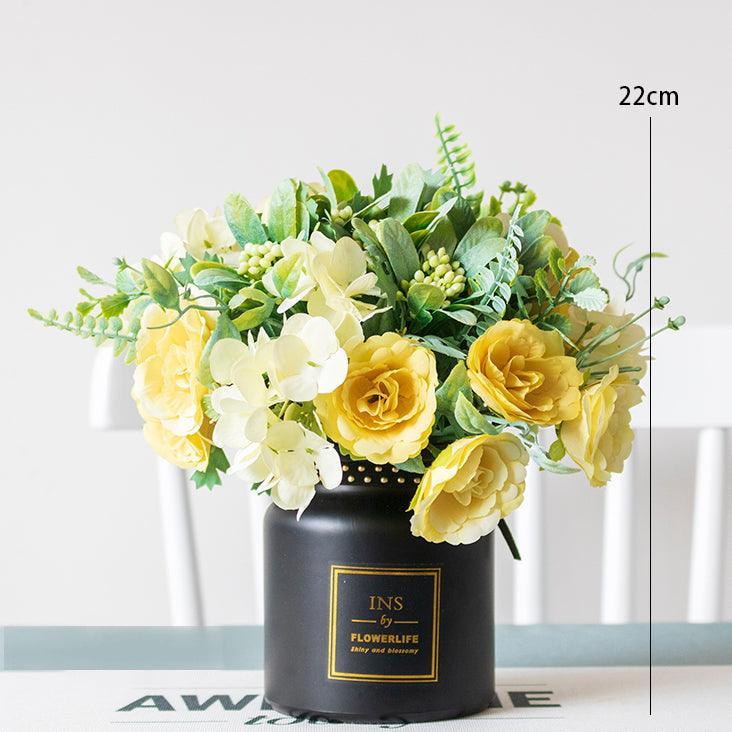 Silk Flower Small Arrangement Living Room Table Decoration - Uflower