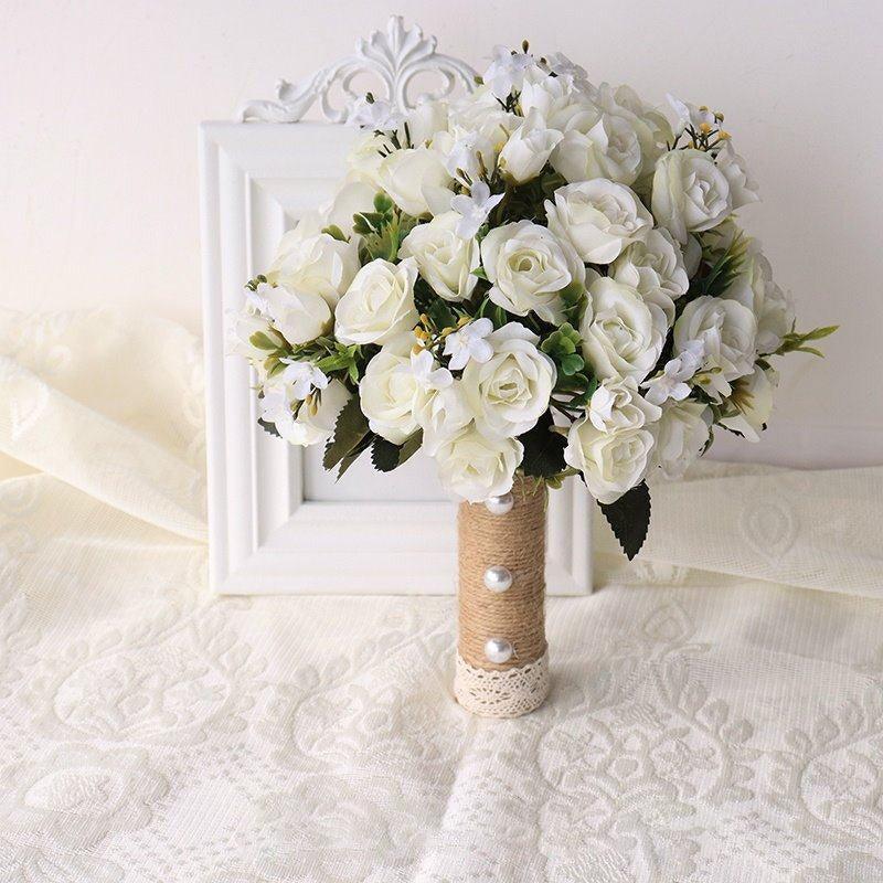 High-class feeling hand bouquet bridal wedding simulation flowers - Uflower