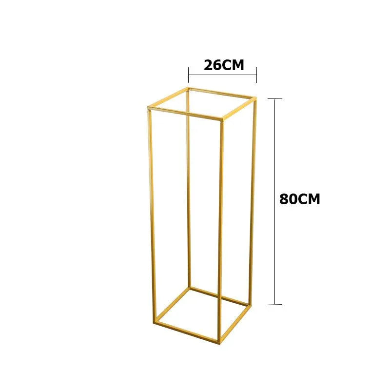 Geometric Road Guide Iron Flower Frame Wedding Props - Uflower