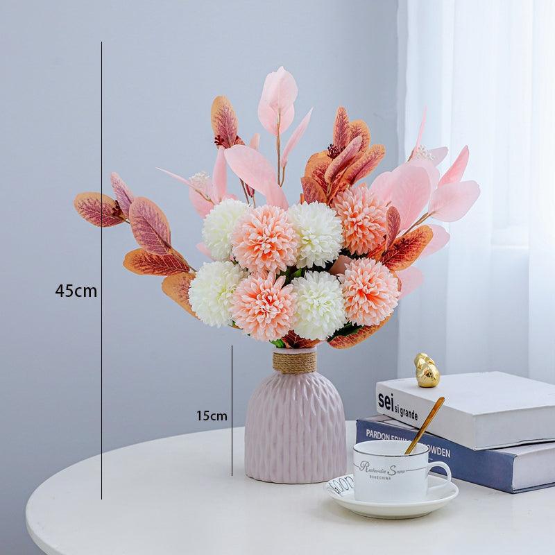 High-end simulation flower hydrangea table hotel fresh flower arrangement - Uflower