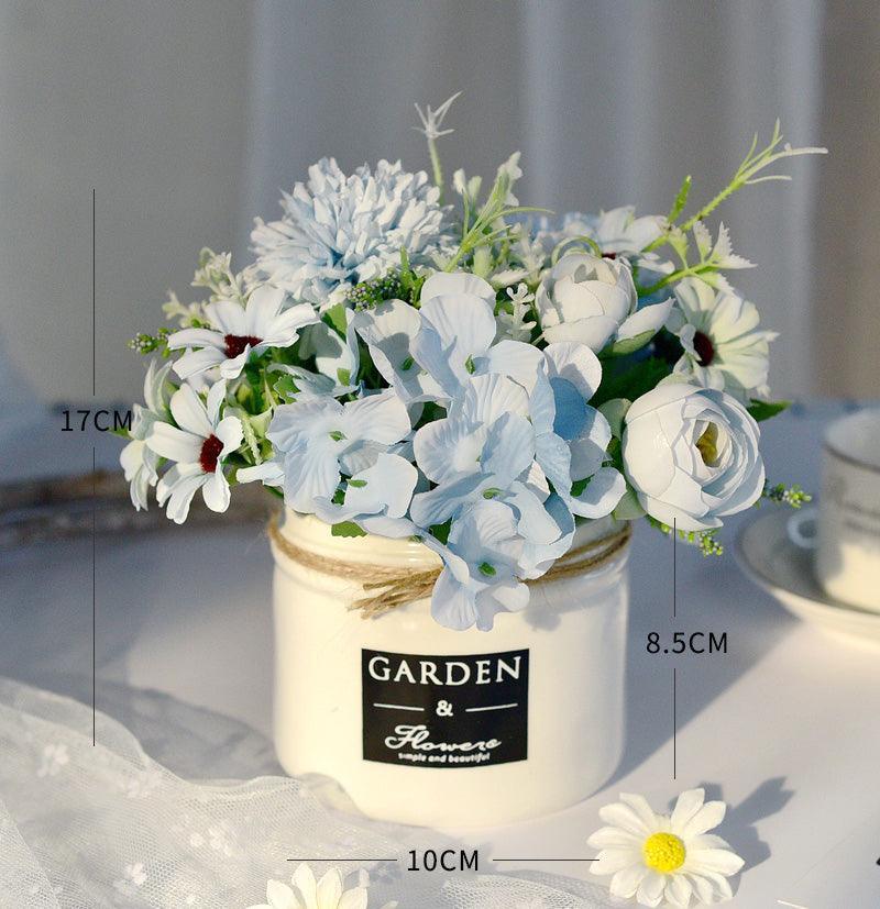 Fake Flower Living Room Rose Tea Bud Table Decoration Arrangement - Uflower