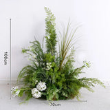 Uflower Composition florale verte Arche en corne Accessoires de mariage ENSEMBLE80220