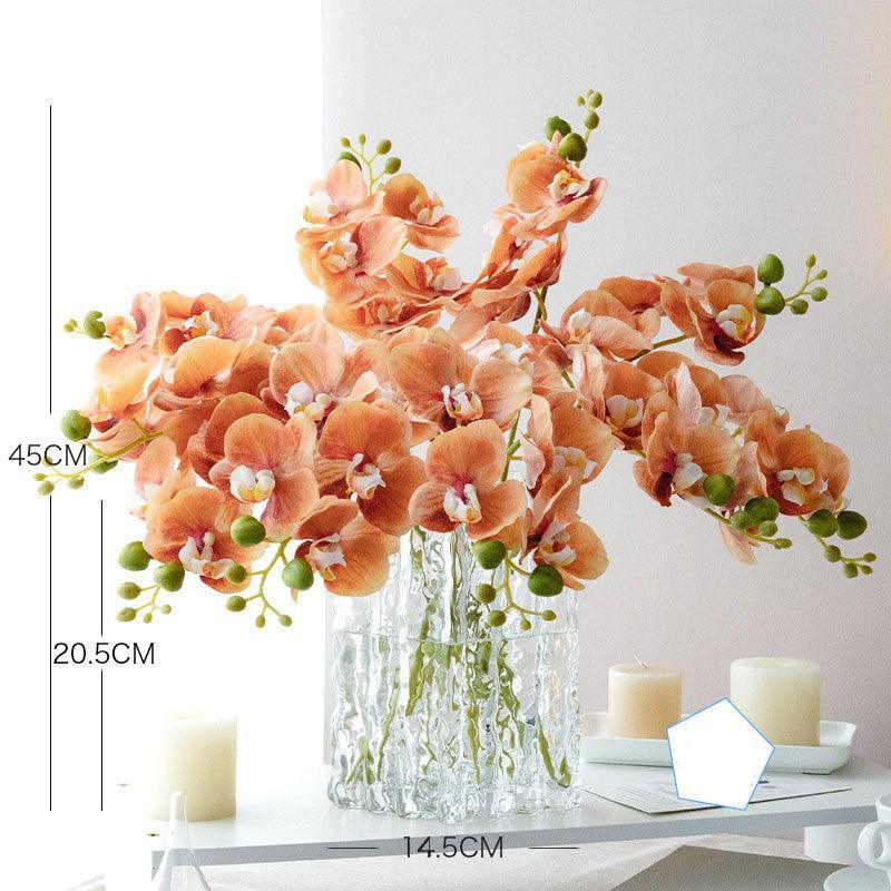Simulation flower orange living room ornaments decoration green potted plants - Uflower