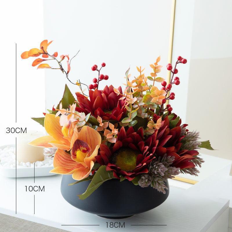 Modern summer small fresh simulation flowers fake flowers bouquet indoor - Uflower