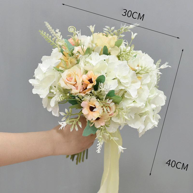 Wedding hand bouquet bride wedding license photo simulation flowers - Uflower