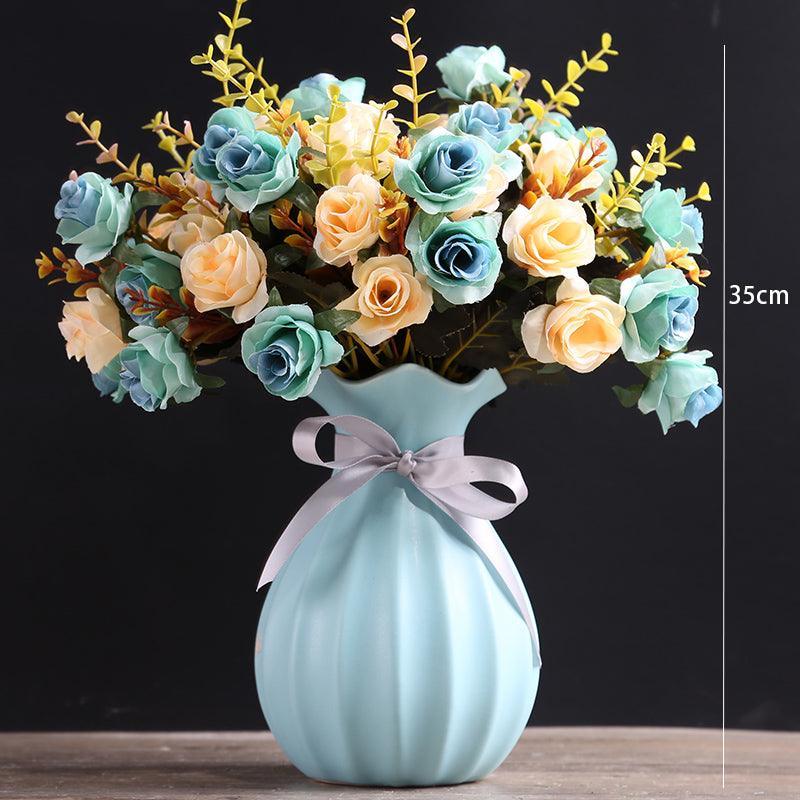 Light luxury high-grade vase simulation flower arrangement living room table - Uflower