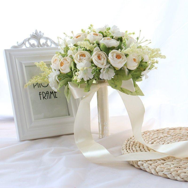 High-class feeling hand bouquet bridal wedding simulation flowers - Uflower